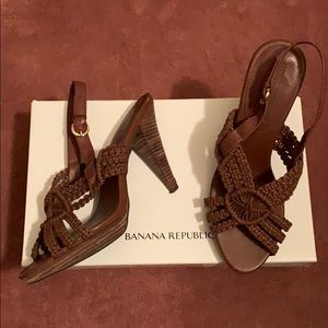 Banana Republic Brown Macrame Sandal